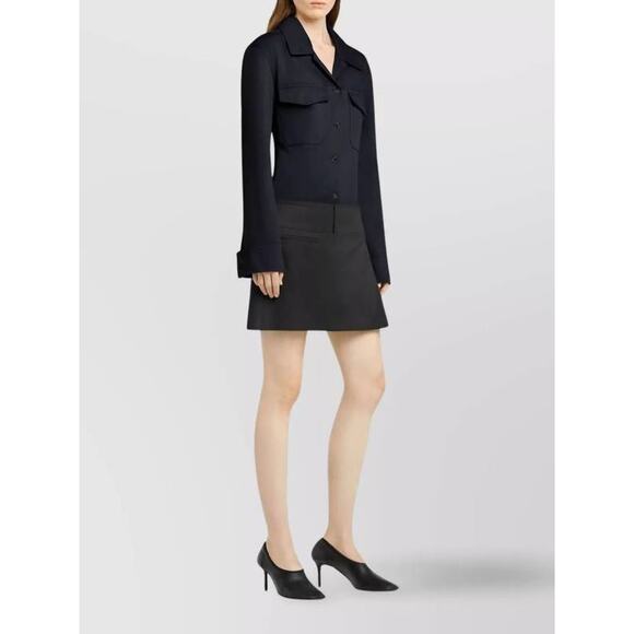 Courreges Utility Button Up Shirt in Navy 34 US 2 Unisex - Picture 2 of 5